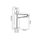 Zaman Ayarlı Lavabo Armatürü (Tek Su Girişli Soğuk)