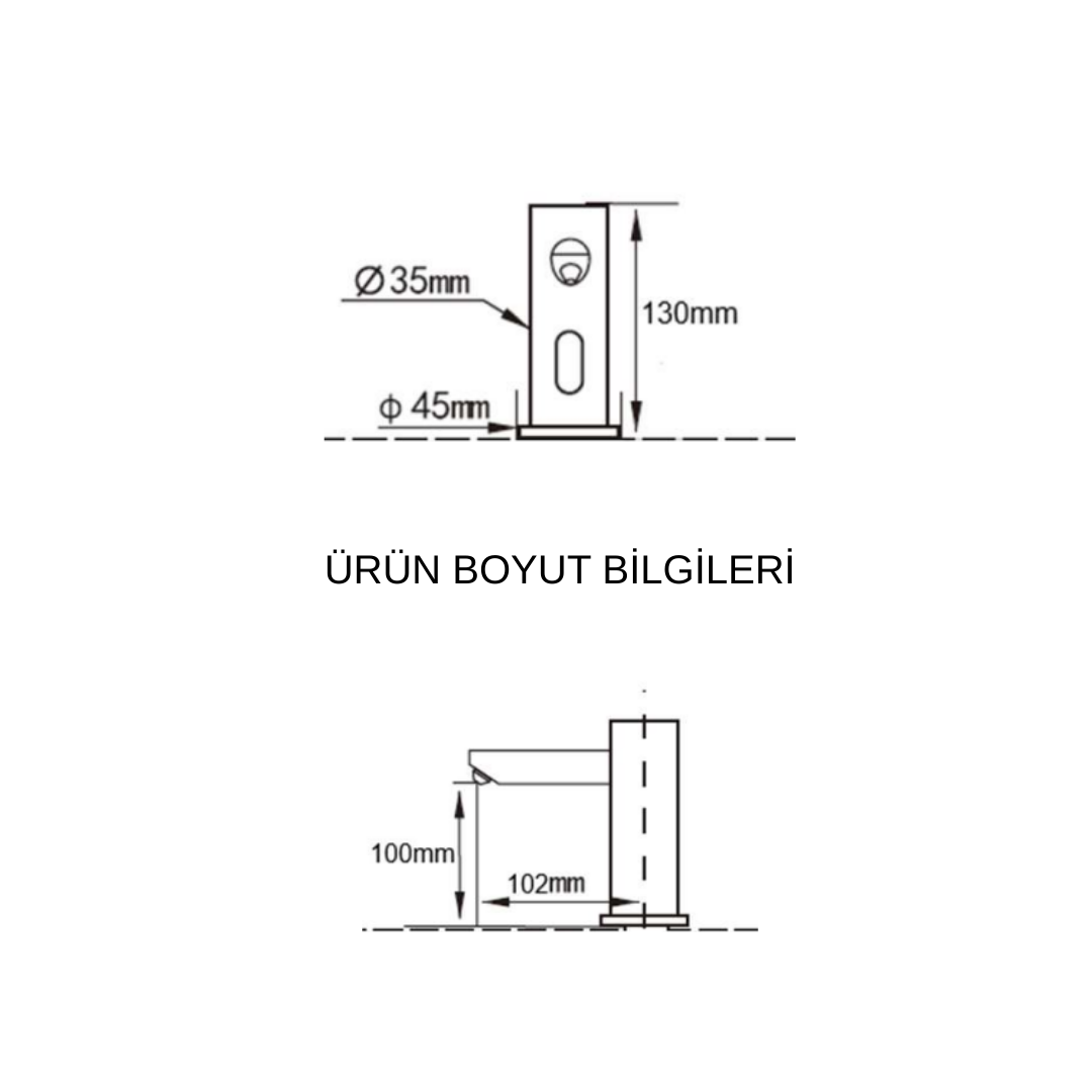 Genesit Ankastre Sensörlü Elektrikli Sabun Verici GS60F