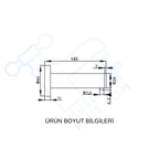 Genesit Duvar Çıkışlı Sabun Verici