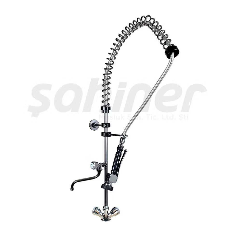 Endüstriyel Mutfak Bataryası 102 Ara Musluklu Ön Yıkama Bataryası