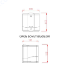 XINDA Duvara Monte Sensörlü Sıvı Sabun Verici ZYQ80