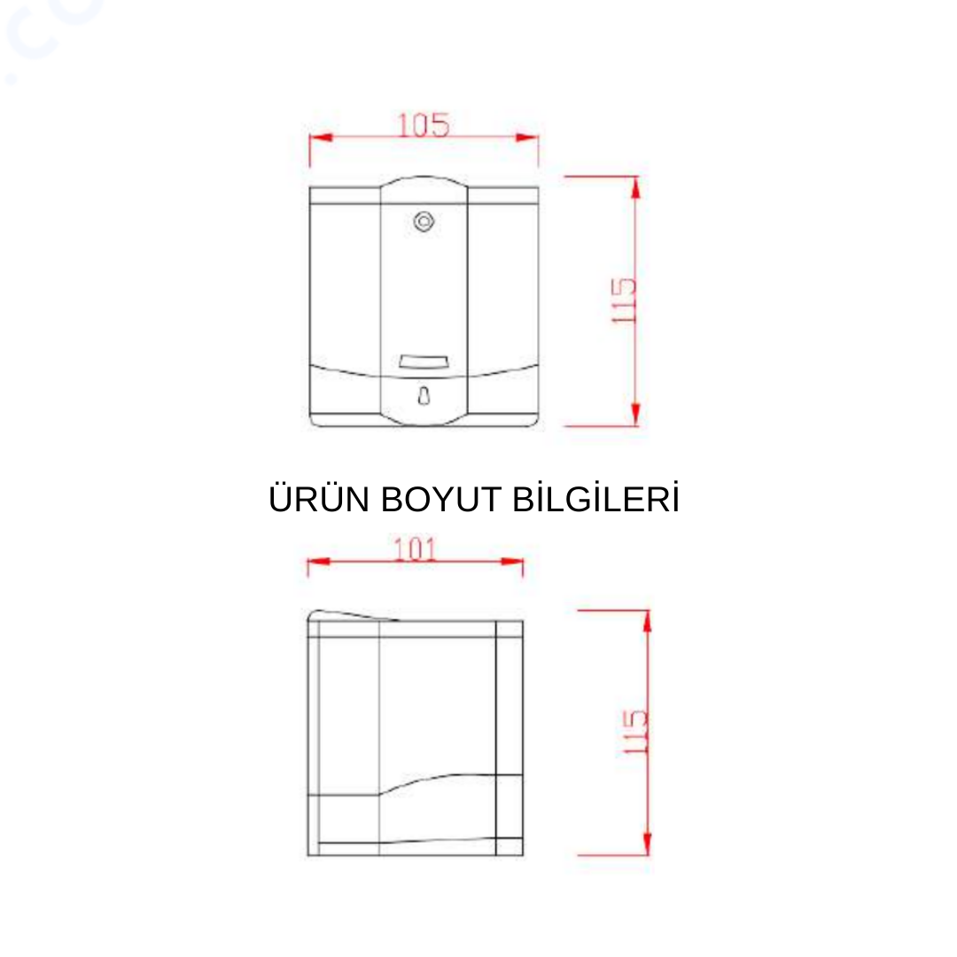 XINDA Duvara Monte Sensörlü Sıvı Sabun Verici ZYQ80