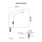 Çift Su Girişli Fotoselli Batarya teknik ölçüleri ve boyutları