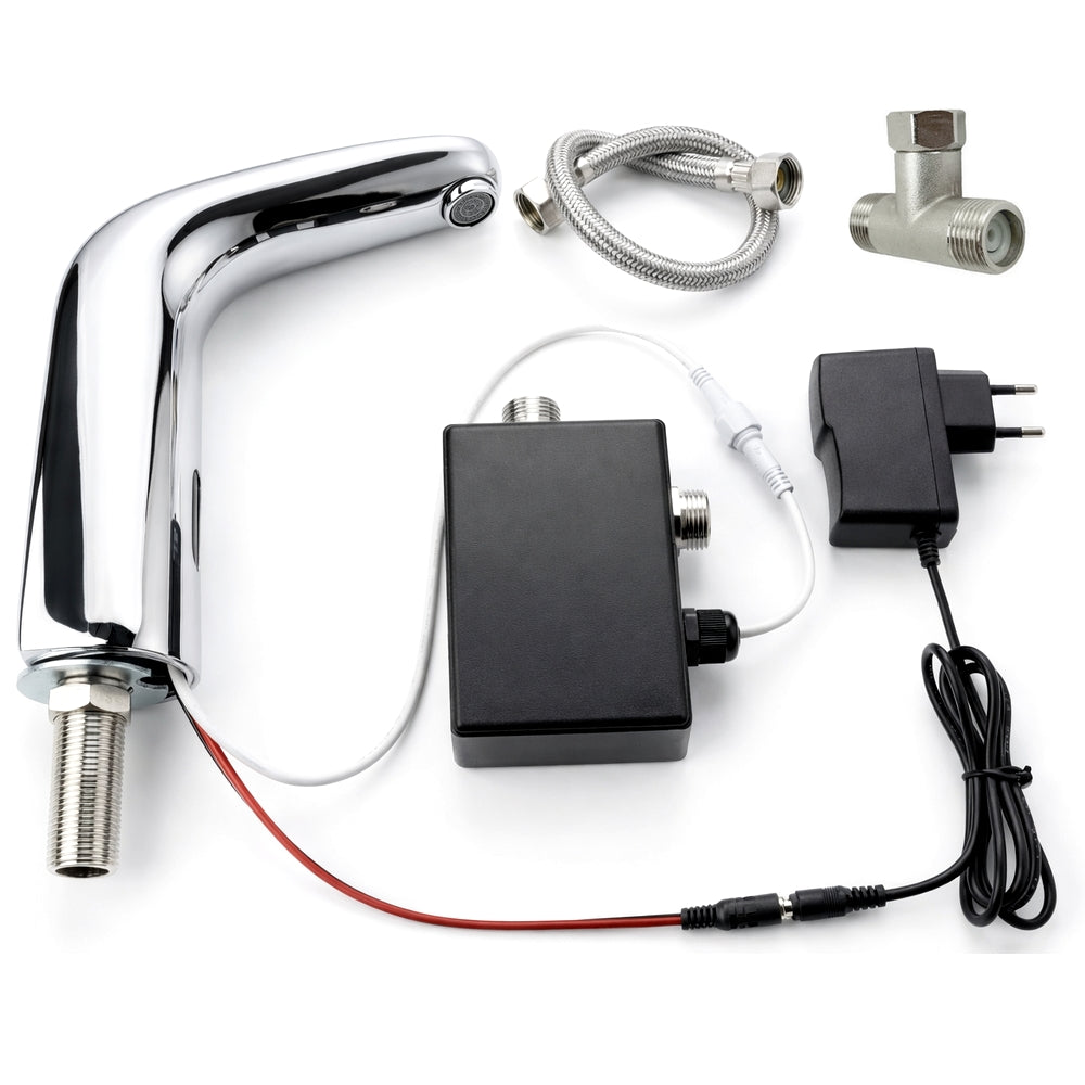 Çift Su Girişli Fotoselli Batarya montaj ekipmanları ve parçaları ile birlikte gösterilmektedir.