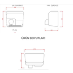 Fotoselli Döner Başlıklı El Kurutma Makinesi GSQ250 Xinda