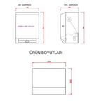 Fotoselli Çelik Kağıt Havlu Verici CZQ20K Xinda