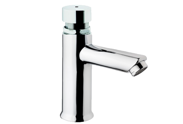 Zaman Ayarlı Lavabo Armatürü (Tek Su Girişli Soğuk)