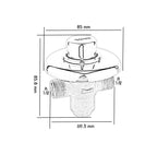 Zaman Ayarlı Sıvaaltı Pisuar Musluk, paslanmaz rozetli